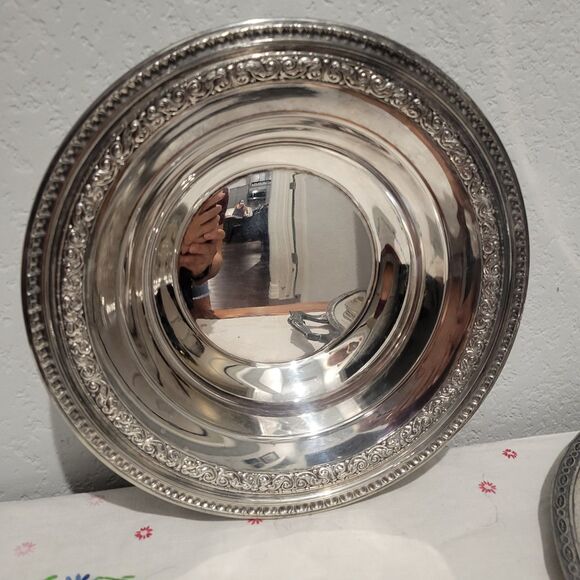 Vintage Reed & Barton 1201 Dish Silver Plate 10" Diameter ornate round Victorian - Picture 1 of 8